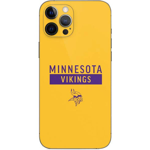 NFL Minnesota Vikings Yellow Performance Series iPhone 12 Pro Max Skin